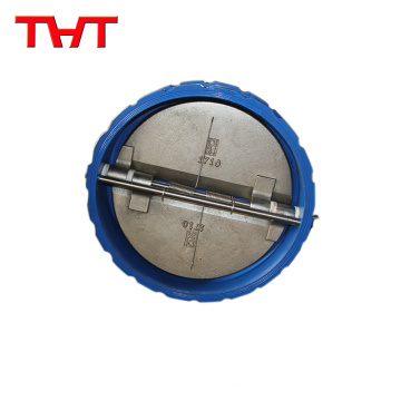 types of water pressure wafer type dual-plate titanium check valve